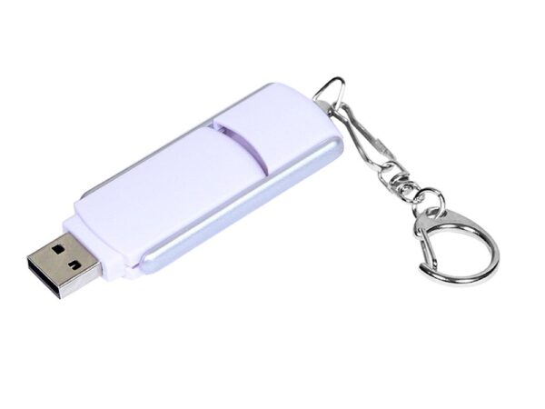 USB 2.0- флешка промо на 32 Гб с прямоугольной формы с выдвижным механизмом 2