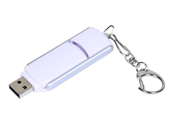 USB 2.0- флешка промо на 16 Гб с прямоугольной формы с выдвижным механизмом 2