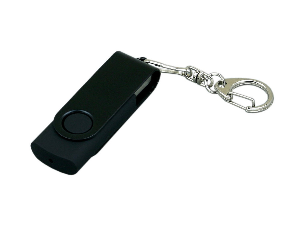 05ffc9709ee63b19.jpg USB 2.0- флешка промо на 16 Гб с поворотным механизмом и однотонным металлическим клипом 1