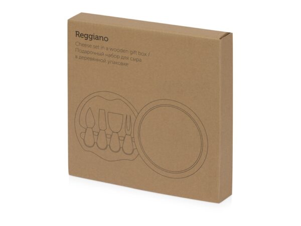 Подарочный набор для сыра в деревянной упаковке «Reggiano» 6