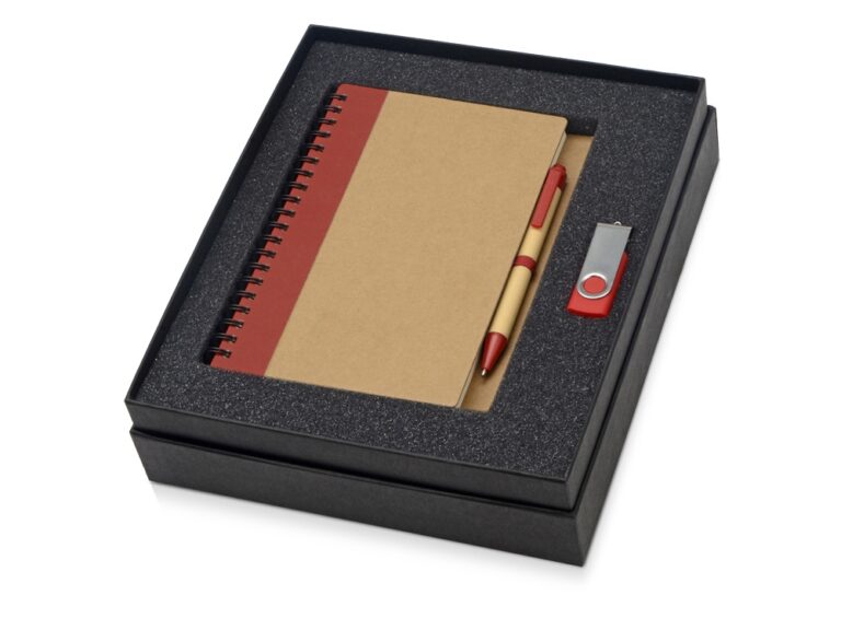 Подарочный набор Essentials с флешкой и блокнотом А5 с ручкой 5