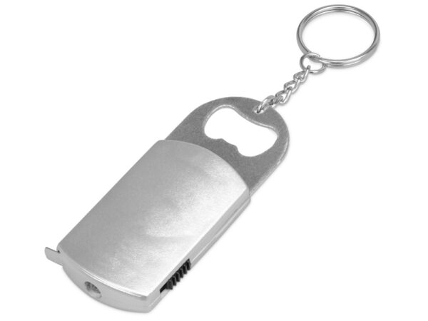 Брелок-открывалка с рулеткой и фонариком «Open» 1