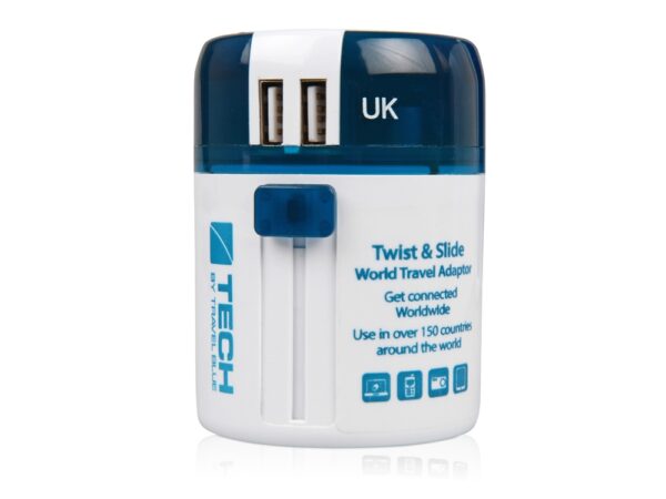Адаптер с 2-мя USB-портами Twist & Slide 7