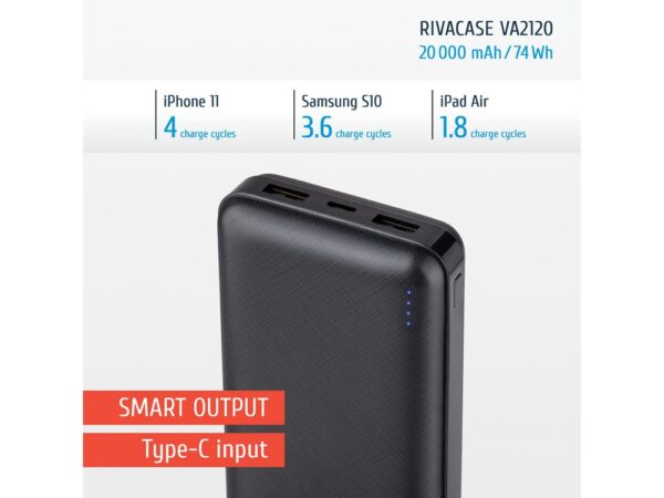 Внешний аккумулятор VA2120, 20000 mAh 16