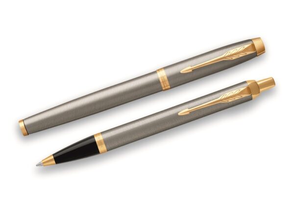 Набор Parker «IM Core Brushed Metal GT»: ручка шариковая, ручка роллер 2