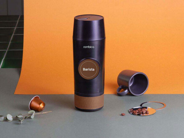 Портативная кофемашина «Barista» c быстрой зарядкой с логотипом Rombica 8