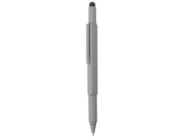 Ручка-стилус металлическая шариковая «Tool» с уровнем и отверткой 2