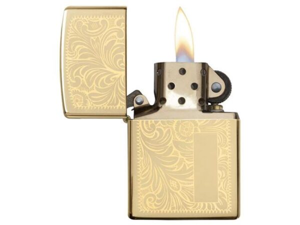 Зажигалка ZIPPO Venetian® с покрытием High Polish Brass 2