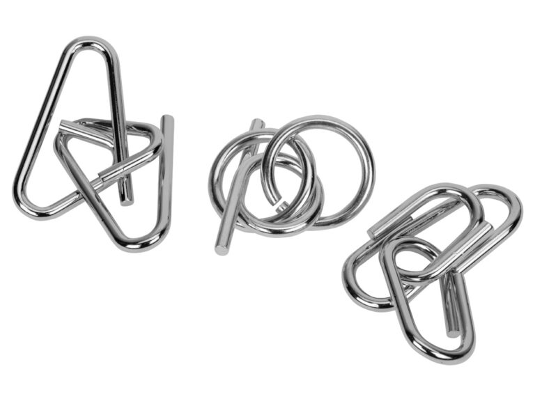 Набор из 3 металлических головоломок в мешочках «Enigma» 3