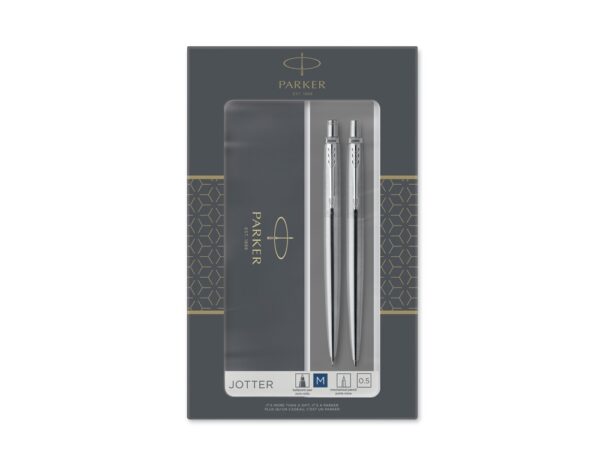 Набор Parker «Jotter Core Stainless Steel CT» ручка шариковая, карандаш механический 1