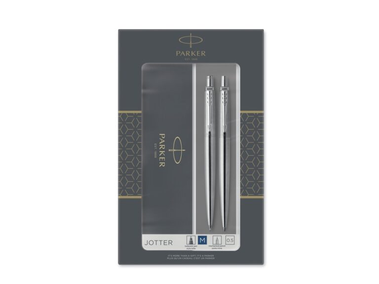 Набор Parker «Jotter Core Stainless Steel CT» ручка шариковая, карандаш механический 5