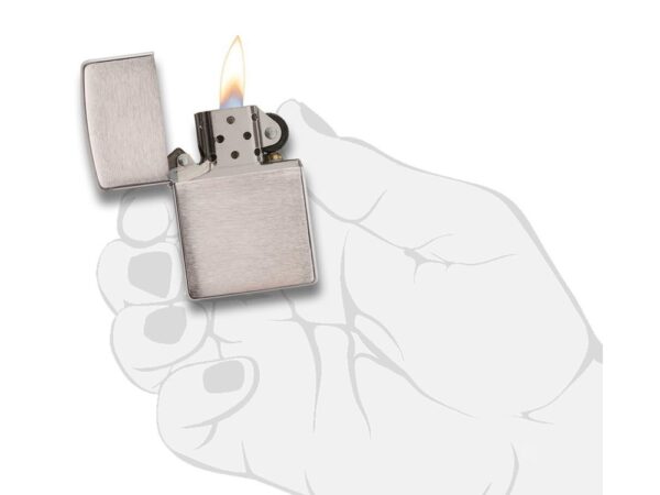 Зажигалка ZIPPO Classic с покрытием Brushed Chrome 3