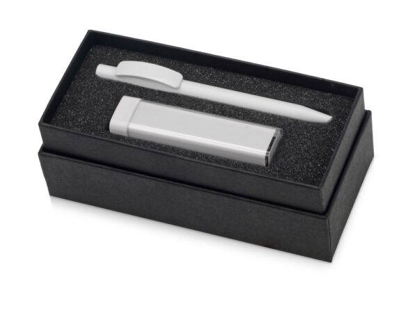 Подарочный набор White top с ручкой и зарядным устройством 1