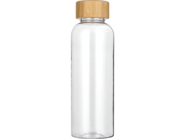 Бутылка из переработанного пластика rPET «Kato Bamboo» с бамбуковой крышкой, 500 мл 3