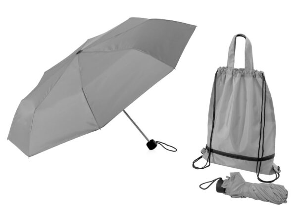 Зонт «Picau» из переработанного пластика в сумочке 1