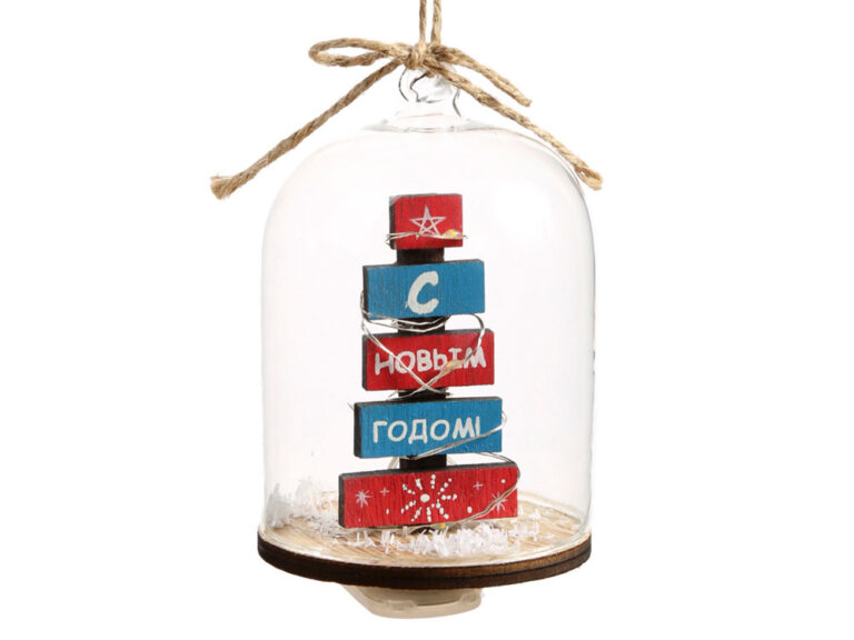 Новогоднее украшение «Новый год в колбе» 3
