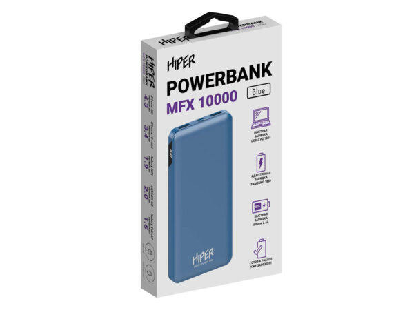 Портативный внешний аккумулятор «MFX», 10000 mAh 4