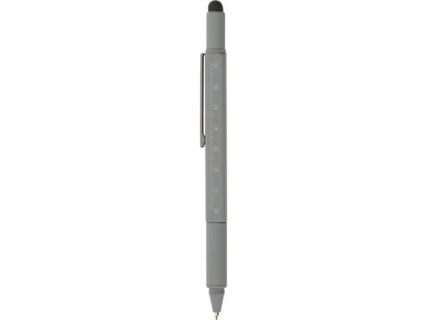 Ручка-стилус металлическая шариковая «Tool» с уровнем и отверткой 6