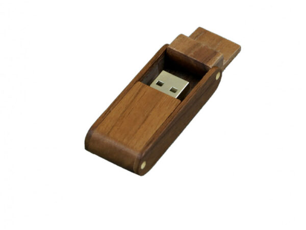 USB 2.0- флешка на 8 Гб прямоугольной формы с раскладным корпусом 2