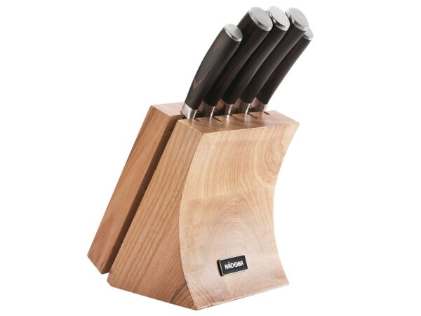 Набор из 5 кухонных ножей и блока для ножей с ножеточкой «DANA» 1