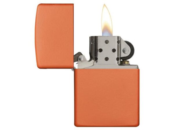 Зажигалка ZIPPO Classic с покрытием Orange Matte 4