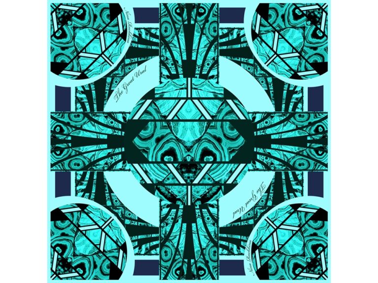 Платок «Малахитовая шкатулка» 29