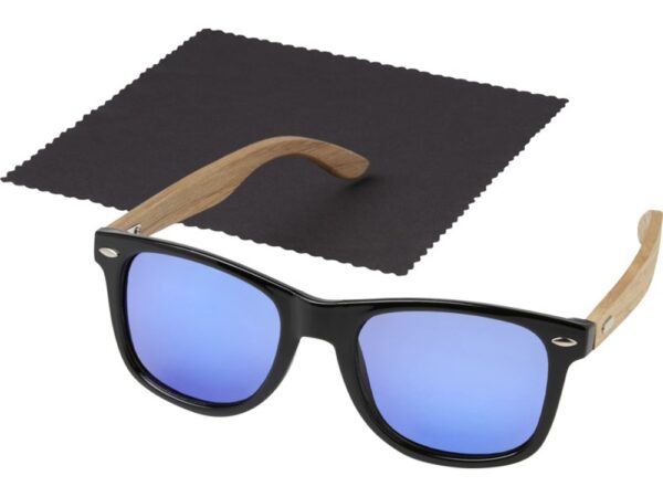 Солнцезащитные очки «Hiru» в оправе из переработанного PET-пластика и дерева 3