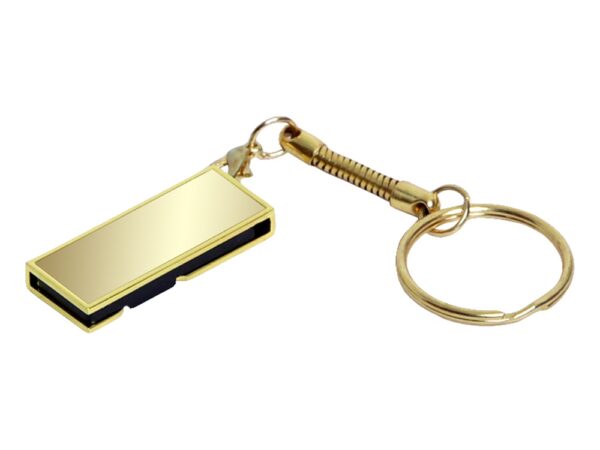 USB 2.0- флешка на 32 Гб с поворотным механизмом и зеркальным покрытием 1