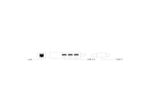 Переходник-хаб «Type-C Hub Lan» 6