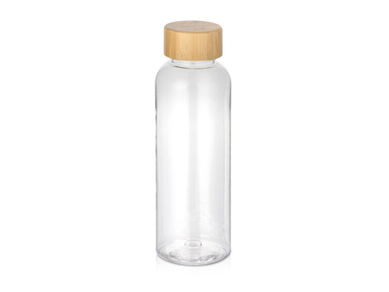 Бутылка из переработанного пластика rPET «Kato Bamboo» с бамбуковой крышкой, 500 мл 11