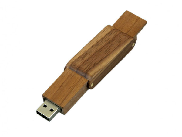 USB 2.0- флешка на 8 Гб прямоугольной формы с раскладным корпусом 3