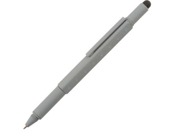 Ручка-стилус металлическая шариковая «Tool» с уровнем и отверткой 1