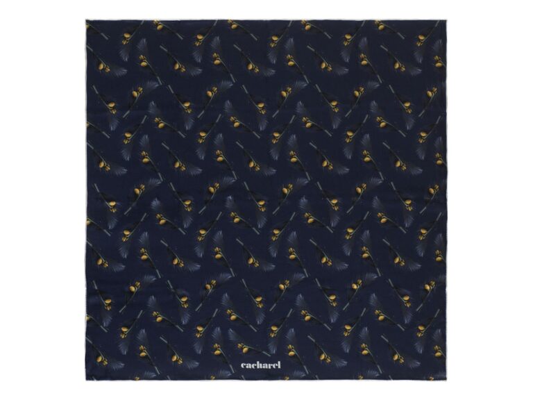 Шелковый платок Victoire Navy 3