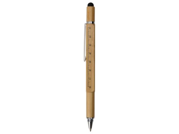 Ручка-стилус из бамбука «Tool» с уровнем и отверткой 3