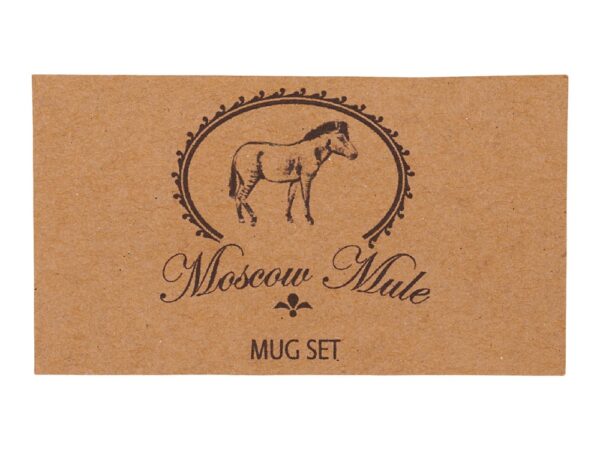 Набор кружек для коктейля с рецептом «Moscow mule» 6