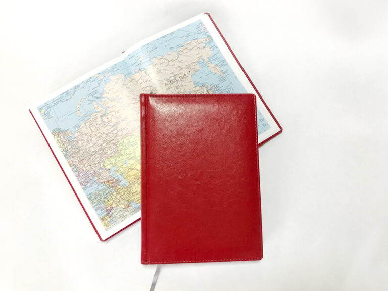 Ежедневник Lediberg Nebraska кремовый блок Красный 5