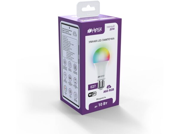 Умная LED лампочка «IoT A60 RGB» 2