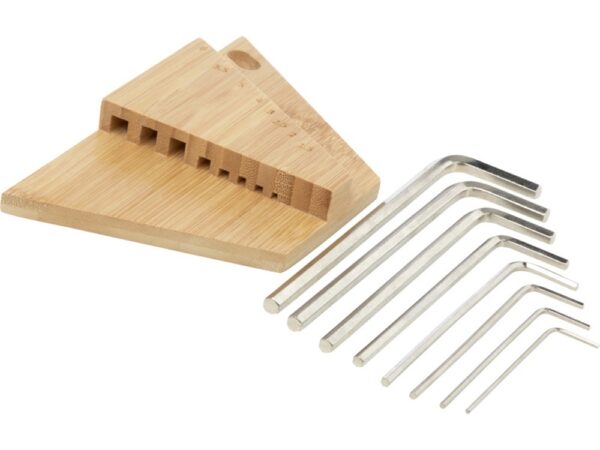 Набор инструментов «Allen» с шестигранным ключом из бамбука 4