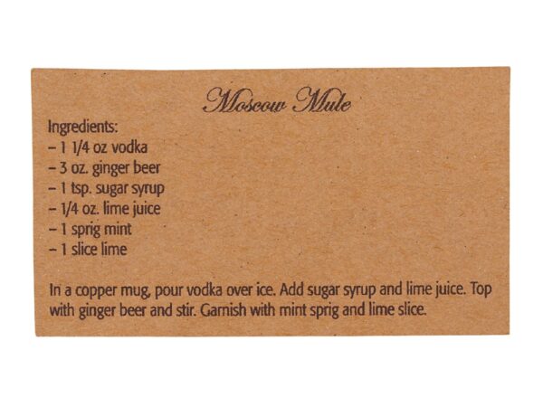 Набор кружек для коктейля с рецептом «Moscow mule» 7
