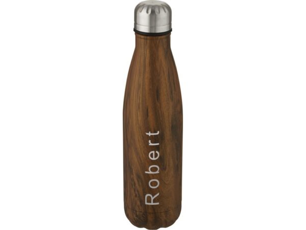Бутылка «Cove» с вакуумной изоляцией и деревянным принтом 5