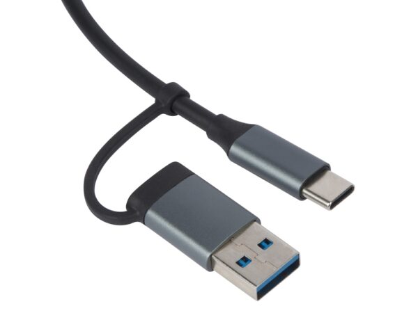 USB-хаб «Link» с коннектором 2-в-1 USB-C и USB-A, 2.0/3.0 3