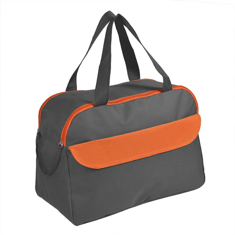 Сумка дорожная/спортивная "ACTIVE" с 2 карманами, оранжевый, 45х31х22 см, полиестер, шелкография 13