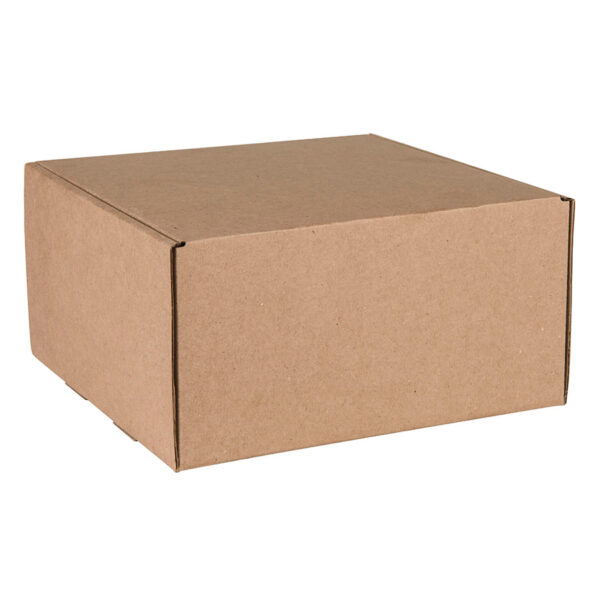 Коробка подарочная BOX, размер 20,5*21* 11см, картон МГК бур., самосборная 1