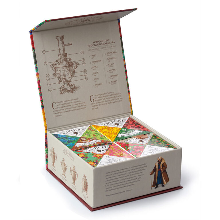 Набор Сугревъ в картонной коробке с 4-я чаями 57