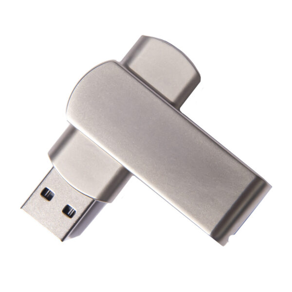 USB flash-карта SWING METAL (16Гб), серебристая, 5,3х1,7х0,9 см, металл 1