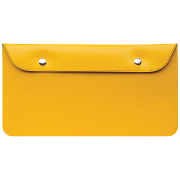 Бумажник дорожный "HAPPY TRAVEL", желтый, 23.5*12.5 см, ПВХ, шелкография 1