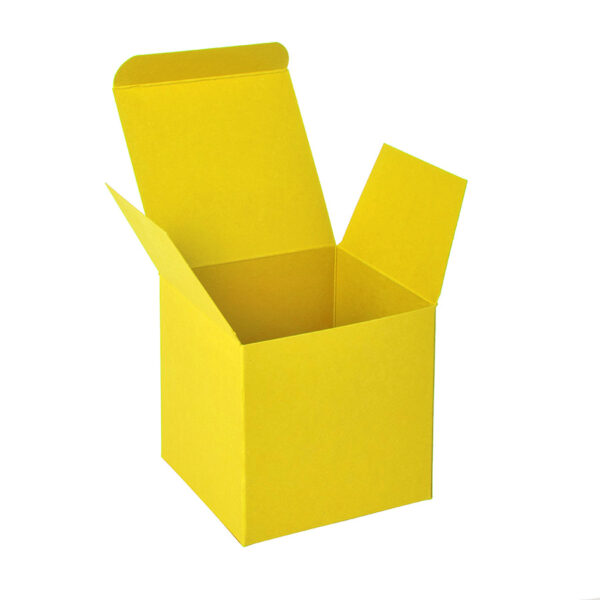 Коробка подарочная CUBE; 9*9*9 см; желтый 1