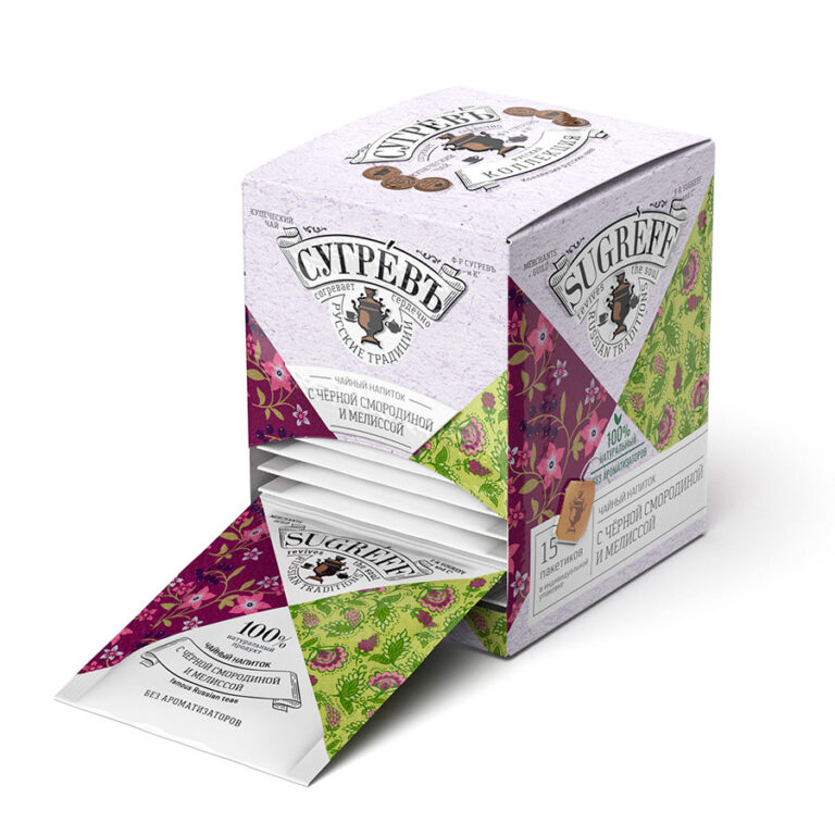 Чайный напиток с Листом черной смородины, мелиссой и лимонной травой, 15 пакетиков 19