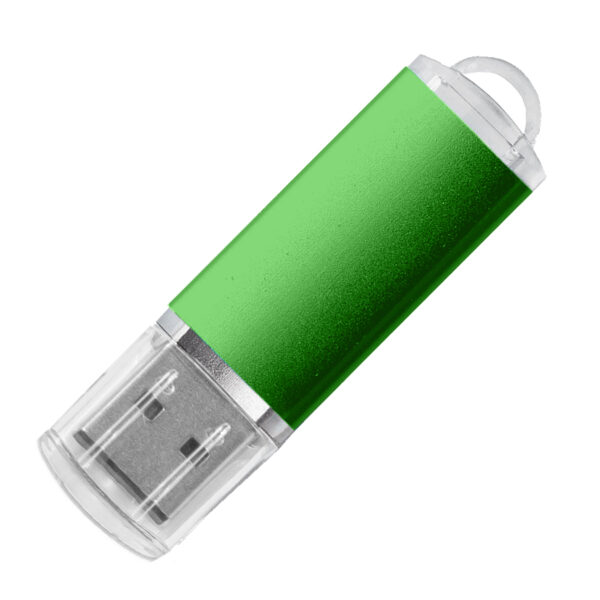 USB flash-карта "Assorti" (16Гб), зеленая, 5,8х1,7х0,8 см, металл 1