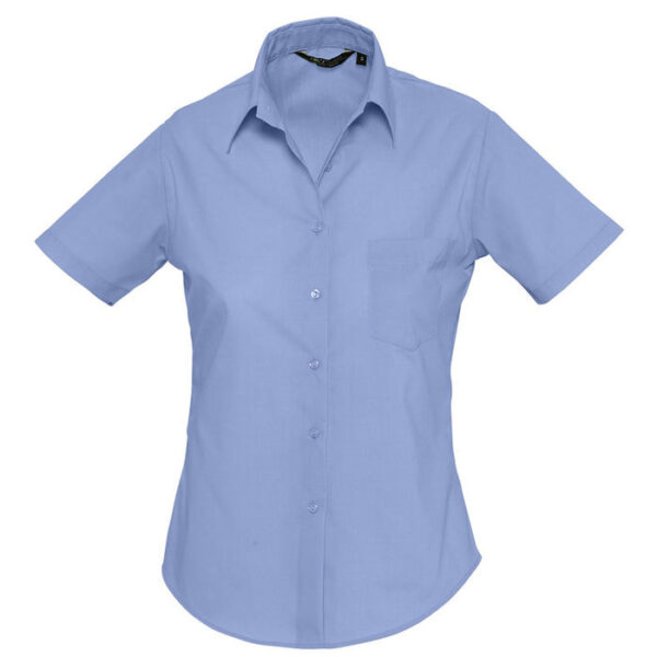 Рубашка "Escape", васильковый_S, 65% полиэстер, 35% хлопок, 105г/м2 1
